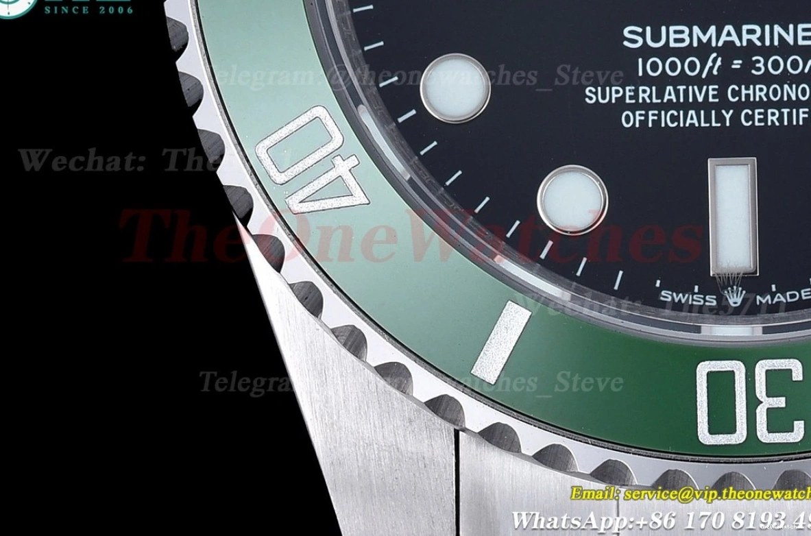 Black 41mm GDF Submariner SS MY8215 SS 126610LV 1224